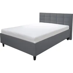 Polsterbett ALINA "Ricardo", grau (grau tls 39), B:156cm H:102cm L:213cm, Betten, Füße schwarz