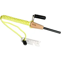 WIKA Feuerstahl, - mit wasserdichter Zunderdose - praktischer Feuerstarter - Zündstahl mit Magnesiumlegierung für Camping