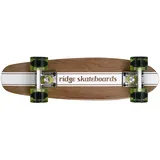 Ridge Maple Holz Mini Cruiser Number Four Skateboard, Clear Green, MPB-22-NR4