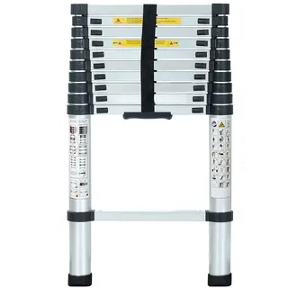 EAXUS Teleskopleiter 3,2 m 11 Sprossen
