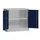 Classix Stahlschrank X-530301 enzianblau, lichtgrau 80,0 x 38,0 x 75,0 cm, aufgebaut