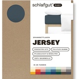 schlafgut Easy Jersey 140 x 200 - 160 x 200 cm gray deep