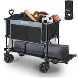 Sekey Bollerwagen XXXXL FW95, faltbar, 150kg Traglast, 126x58x97cm (L/B/H), blau/schwarz