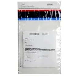 Debasafe Sicherheitstasche, 220x340+30mm, 85my, transparent, Druck: Einlieferung