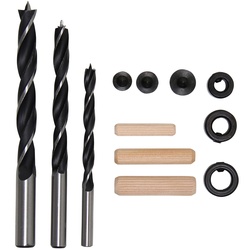 BGS DIY 50405 Satz Holzdübel und Bohrer 6 - 10mm