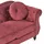 Beliani Sofa Samt 3-Sitzer Burgunderrot