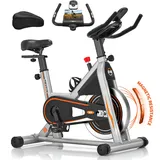 Neues Heimtrainer Fahrrad mit Magnetischem Widerstand, DMASUN Hometrainer Fahrrad mit Weichem Sitzkissen, Widerstand Stufenlos Einstellbar, Ergometer Heimtrainer Schweres Schwungrad, 160kg Belastbar