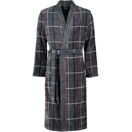 CAWÖ Bademäntel Herren Kimono Karo 4853 anthrazit-rot - 79 in anthrazit-rot - 79 | Gr.: M