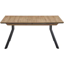 Mäusbacher Cantus Ausziehtisch 90 x 76 x 130-170 cm Eiche Artisan schwarz