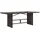 vidaXL Gartentisch mit Glasplatte 190 x 80 x 74 cm Braun