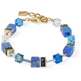 Coeur De Lion GeoCUBE® Iconic Precious Armband Edelstahl blau 4905/30-0700