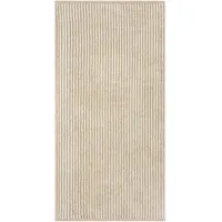 CAWÖ Two-Tone Stripes Duschtuch 80 x 150 cm beige