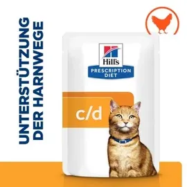 Hill's Prescription Diet Feline c/d Multicare Pouches Huhn 12 x 85 g