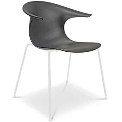 Infiniti Stuhl Loop 3D Wood 4 Legs Holz Eiche Schwarz