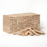 EdpaS Premium Brennholz Grillanzünder – 3,5 kg Packung, Anzündholzaus Eiche, Kaminanzünder, getrocknetes und unbehandeltes Bio Parkett Anmachholz für Grill, Kamin, ofenanzünder, Holzstäbchen