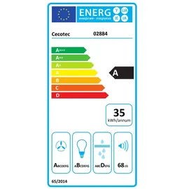 Cecotec Bolero Flux TM Dunstabzugshaube 90 cm Weiß