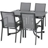 Siena Garden Velia Set 5-tlg. Grau