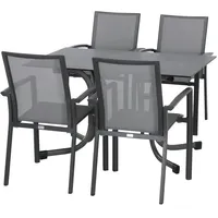 Siena Garden Velia Set 5-tlg. Grau