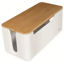 Logilink Kabelbox 14 x 13 x 31 cm 1-tlg. weiß/bambus