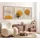 Asir Bilderrahmen Beige/Orange 50x70 cm 3er Set