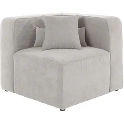 Sofa-Eckelement ANDAS "Sundstrup", grau (taupe), B:93cm H:76,5cm T:93cm, 100% Polyester, Polsterelemente, Modulserie, individuelle Zusammenstellung