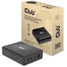 Club 3D Reise Ladegerät PPS 132W GAN, USB Typ-C/Typ-A Power Delivery (PD) 3.0