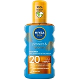 NIVEA Sun Protect & Bronze Tan Oil Spf20 200Ml