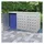 vidaXL Mülltonnenbox 3 x 240 l silber