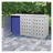 vidaXL Mülltonnenbox 3 x 240 l silber