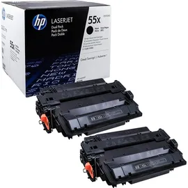 HP 55X schwarz 2er Pack (CE255XD)