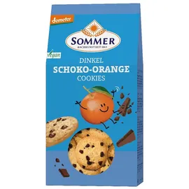Sommer Dinkel Cookies Orange mit Zartbitter demeter