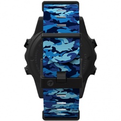 Shearwater TERIC Nylon Strap Kit - Marina Blue Shark CAMO (Long)