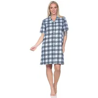 Normann Kurzarm Nachthemd Jersey zum durchknöpfen | Gr.: 36-38