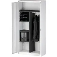 BISLEY Putzmittelschrank Universal E782AAG696 verkehrsweiß 4 Fachböden 91,4 x 40,0 x 195,0 cm, aufgebaut, 1 St.