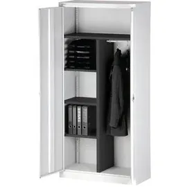 BISLEY Putzmittelschrank Universal E782AAG696 verkehrsweiß 4 Fachböden 91,4 x 40,0 x 195,0 cm, aufgebaut, 1 St.