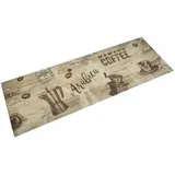 vidaXL Küchenteppich Waschbar Kaffee Braun 60x180 cm Samt