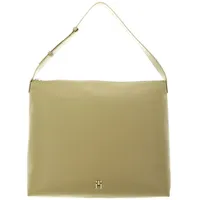 Tommy Hilfiger Damen Tote Bag Tasche TH Casual Hobo mit Reißverschluss, Beige, Einheitsgröße