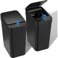 ® 2er Set Mülleimer mit Sensor, 12L Elektrischer Mülleimer mit Automatischem ...