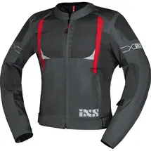 IXS Trigonis-Air Motorrad Textiljacke Grau/Rot 4XL