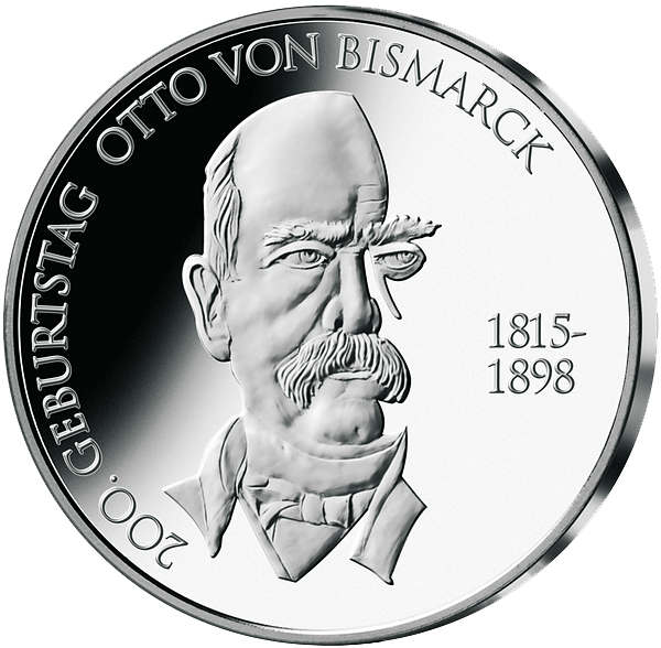 Die 10-Euro-Gedenkmünze "200. Geburtstag Otto von Bismarck"!