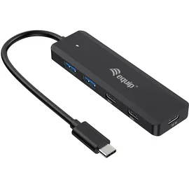 Equip USB-Hub 4-Port 3.2/C->2xUSB-C 2xUSB-A 5Gbps o.Netz.sw