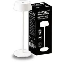 V-Tac Dimmbare Outdoor-LED-Touch-Tischlampe LED/2W/5V IP54 Weiß - Weiß