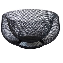 Fruchtkorb Marlo Metall schwarz 11,0cm 22,5cmØ