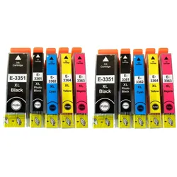 10x Tintenpatronen kompatibel f. Epson Expression Premium XP-630 ersetzt Epson 33XL und 33 Tintenpatronen