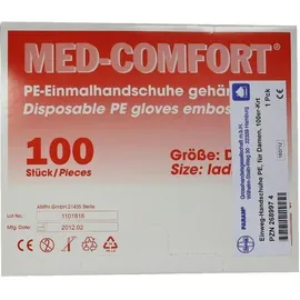 PARAM PE-Einmalhandschuhe gehämmert Damen 100 St.