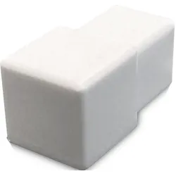ECKSTÜCK Quadratprofil PVC brillantweiß | 9,0 mm