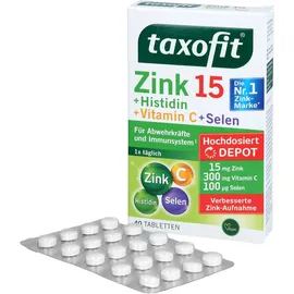 Klosterfrau Zink 15 + Histidin + Vitamin C + Selen Depot Tabletten 40 St.