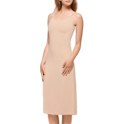 Mellice Unterkleid Damen Lang Unterkleid Unterrock beige