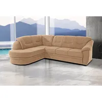 sit&more Ecksofa Savoni L-Form, wahlweise mit Bettfunktion braun