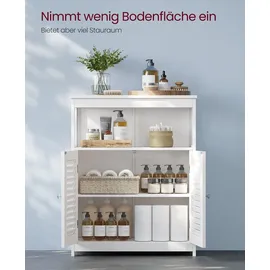 VASAGLE Badezimmerschrank mit 2 Türen weiß